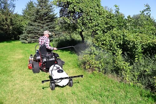 15 Gallon Pull-Behind Trailer Broadcast Sprayer - 1.1GPM, 7' Swath - size: 15 Gallon, style: Tow-Behind