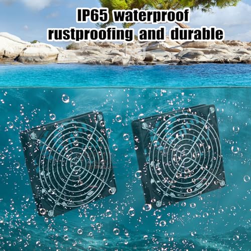 15W Solar Fan, Dual Metal Shell Exhaust Fan Kit for Chicken Coops, Greenhouses, Sheds, Pet Houses, and Windows