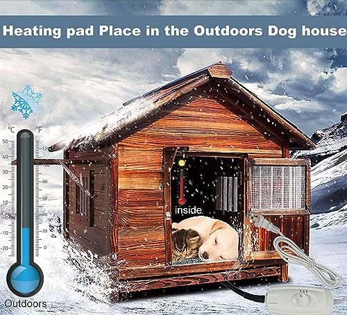 Extra Large Pet Heating Pad for Dogs, Cats & Puppies Electric Heated Bed mat - size: 47X30 inch