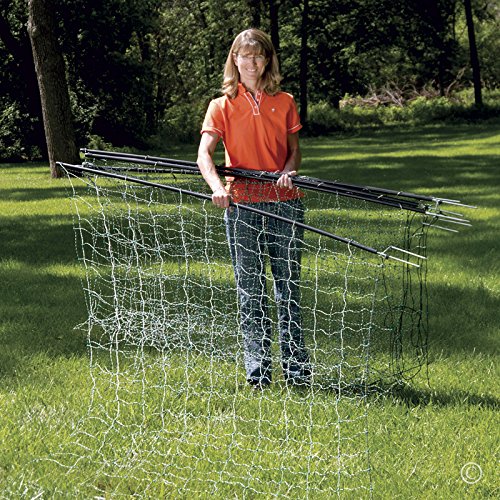 Premier 1 PermaNet® 68"H x 82'L Electric Fence – Deer & Livestock | Green/black, double spike posts. Keeps in sheep, goats & cattle. Keeps out deer, bear & coyotes. Energizer sold separately.