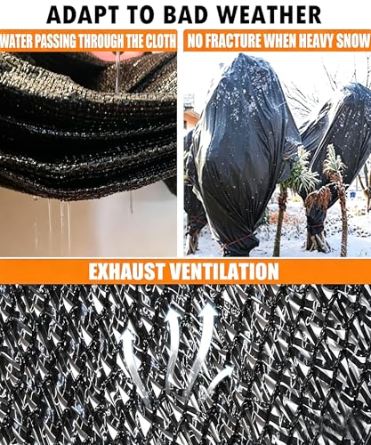 40%-50% Black Garden Shade Cloth,8X10FT Mesh Tarp with Grommets | Sunshade Net for Vegetables, Greenhouse, Plants Cover, Patio, Chicken Coop, Barn & Kennel, Tomatoes - size: 8ft X 10ft, style: 40%