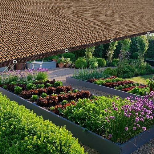 80% Shade Cloth -5x20FT Sunblock Net with Grommet,Lightweight and Durable UV Protection,Shade Cloth for Garden Patio Pergola Balcony Plants Greenhouse Dog Kennel Chicken Coop Outdoor - size: 5×20FT
