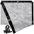 70% Reflective Aluminum Shade Cloth, Silver, 6.5 x 6 FT | Breathable Aluminum Sun Shade Net Cover with Grommets for Sun Protection, Pet Shade, RV & Car Shades, Patio, Pergola, Plants - color: 70% Silver, size: 6.5 FT x 6 FT