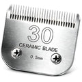 Detachable Pet Clipper Blades Dog Grooming Clipper Replacement Ceramic Blades, Compatible with Andis, Wahl, Oster(Size 30#,Cut Length 0.5mm) - size: 30# (0.5mm)