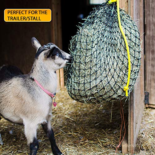 Slow Feeder Hay Net, 1.5 in Holes, Easily Holds 2 to 4 Flakes