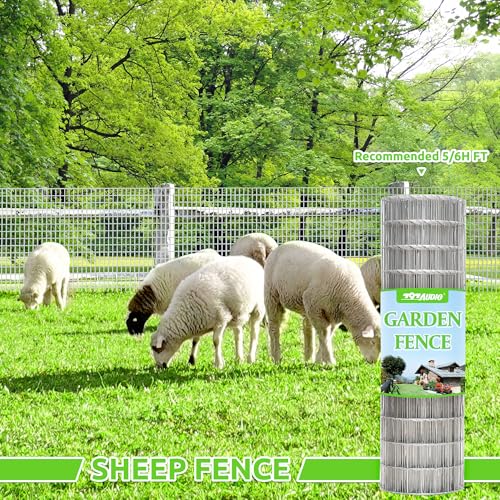 Metal Garden Fence, Hot Dip Galvanized After Welding, 2"x3" 16 Gauge, 48inch H x 100ft L Welded Wire Fencing,2/3/4/5/6ft Tallx50/100 ft Long Hardware Cloth for Yard,Farm,Chicken,Dog,Vegetable Protect - color: Galvanized, size: 2"x3" 48inx100ft