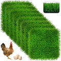 8 Pack Chicken Nesting Pads-12×12",Washable Thicken Artificia Grass Nesting Box Liners Pee Pads Reusable Laying Eggs Bedding for Chickens Coop Pet Outdoor Indoor