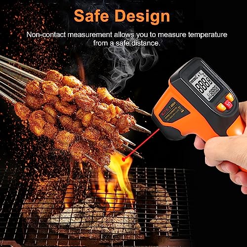Industrial Meter Industrial Measuring Meter Digital Thermometer -50~600℃ Infrared Thermometer Thermometer Infrared Thermometer Non-Contact Digital Gun -50°C~600°C (-58°F~1112°F) with