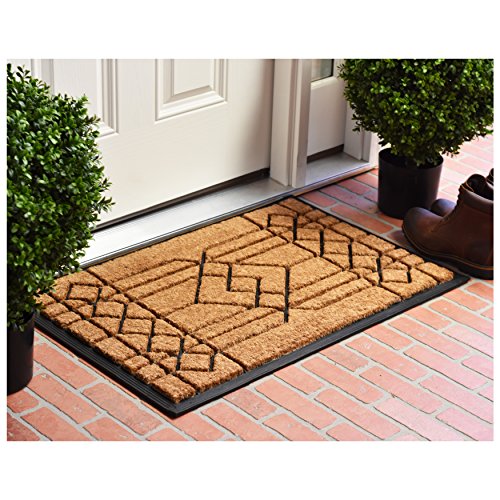 Calloway Mills 153502436 Windgate Doormat, 24" x 36", Natural/Black - color: Windgate