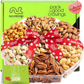 NUT CRAVINGS - Get Well Soon, Mixed Nuts Gift Basket (7 Assortments) | with Get Well Soon Ribbon Food Platter, Healthy Snack Care Package, Food Assortments - style: 5. Get Well - Deluxe (7 Assortment)