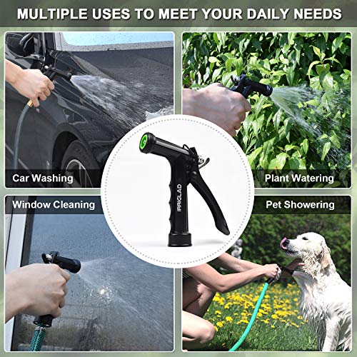 Hose Nozzle 4 Pack, Full Size Pistol Grip Water Nozzle Sprayer with Threaded Front, High Pressure Nozzle, Adjustable Spray Water Flow for Watering Plants, Showering Pet, Washing Car, Cleaning - color: Black, size: 4pcs