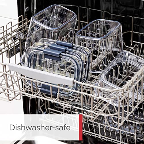 Rubbermaid Brilliance BPA-Free Food Storage Containers with Lids Airtight Kitchen and Pantry Organization Set Includes 3 Containers and Scoops Clear 16 cups - size: 16 Cup (6-Piece)