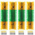 Livestock Scratch Brush Animal Back Scratching Brush for Cow | Livestock Grooming Brush Farm Animal Scratcher Livestock Itch Reliever Farm Mount‑able Brush Animal Self‑Groomer - color: Yellow-Green, size: 4pcs