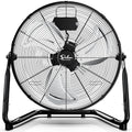 Simple Deluxe 20 Inch 3-Speed High Velocity Heavy Duty Metal Industrial Floor Fans, Black, 1-Pack - size: 20 Inch, style: 1 Pack