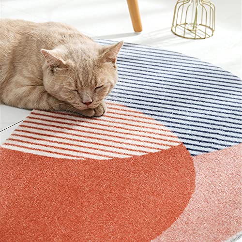 Half Round Inside Door Mats for Front Door Mat Indoor 17"x28" Entryway Rug Boho Door Mat,Half Circle Cute Welcome Mat Indoor Entrance mats,Semicircle Non-Slip Low-Profile (17"x28")