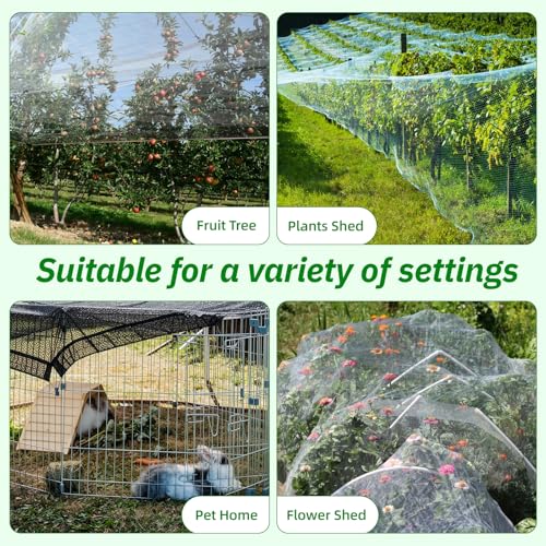 Sunscreen Net Clips Heavy Duty Plastic Shade Cloth Clips 100 Pack with Tarp Grommet Fasteners for Garden Patio (100)