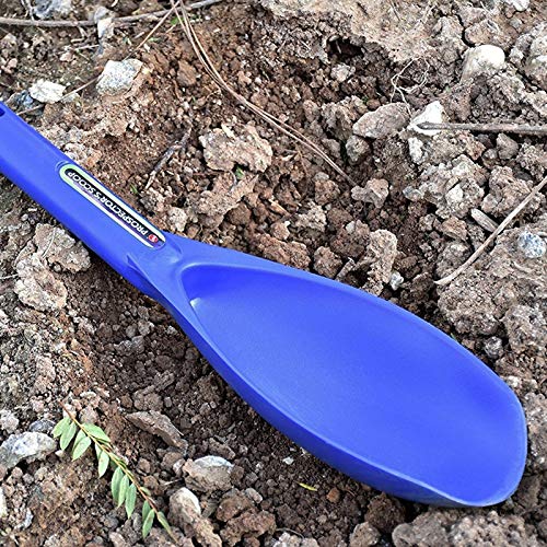 SE Blue Prospector's Scoop - 12.5" Heavy-Duty Plastic Tool for Metal Detecting, Gold Panning, Treasure Hunting, and Gardening - color: Blue