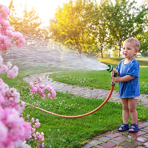 Garden Hose Nozzle, Metal Spray Nozzles for Garden | 8 Spray Patterns, Heavy Duty Labor-Saving Design, On/Off Valve for Easy Water Control, For Outdoors Lawn Watering Car Washing
