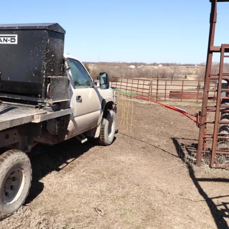 KOEHN Original Drive Thru Electric Gate – Adjustable 18ft to 24ft | Hands-Free Entry | Reliable Electric Barrier for Farms | Safe & Easy Livestock Control for Cattle, Horses, Sheep, Goats - size: 18ft to 24ft (Adjustable)