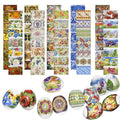 Pack 10 Thermo Heat Shrink Sleeves - Easter Egg Decorating Kit - Ukrainian Pysanky Supplies - Decorative Egg Wraps - Easter Decoration Wraps Pysanka Pysanky - for 70 Eggs