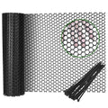 Gardzen Plastic Chicken Wire Mesh 16in x 10ft with 20pcs Ties | Durable Chicken Fence for Poultry, Garden Protection & DIY Crafting, Heavy-Duty Mesh Netting for Outdoor & Indoor Use - size: 16In x 10ft