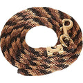 Mustang Poly Lead Rope 9ft. with Bolt Snap - color: Black/Brown/Tan