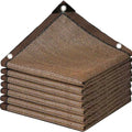 Garden Shade Cloth 70% Sun Shade Cloth with Grommets, [Brown 4x16FT] Pergola Shade Cover Canopy, Mesh Tarp Sun Screens for Patio, Outdoor, Garden, Backyard - size: 4X16FT