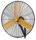30 inch Oscillating High Velocity Wall Mount Fan, 8550 CFM Industrial Heavy Duty Metal Wall Fans, 3 Speeds, Adjustable Height and Tilt, Commercial Shop Fan for Garage, Workshop - size: 30 inch - Indoor