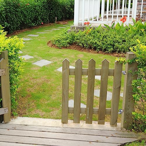 Insaga Cast 304 Stainless Steel Gate Hinges Heavy Duty, 4Pair Heavy Duty Gate Hinge, M16 Wood Gate Hinge, Partial Thread Hook and Eye Hinges, Gate Hinges for Wooden Gates Fences - color: M16 Hook and Eye Hinge-4Pair