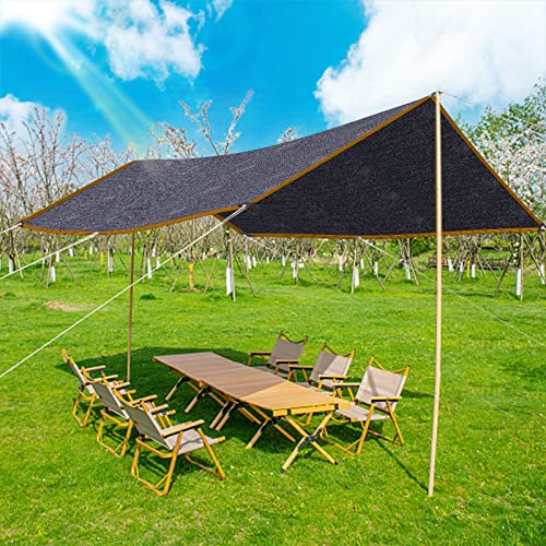 QLOFEI Shade Cloth for Garden, 60-70% Sun Screens for Patio Pergola Outdoor, Easy to Hang Mesh Tarp Shade Cloth with Grommets, Shade Neting Cover for Kennel Chicken Coop Plant Shade Sail, 4x6 FT - size: 4'x6'