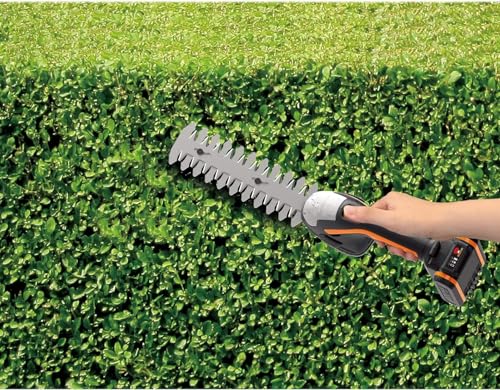 WORX Cordless Grass Shear & Shrub Trimmer, 20V 4" + 8" Bush Trimmer, WG801 | 8"& 4" blades interchangeable blades for grass and shrub trimming;2.0A battery battery & charger included; PowerShare. - style: 8" 20V Shrubber Trimmer w/(1)2.0Ah Battery