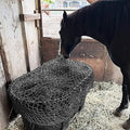 YardJoyliz Stock Tank Hay Net for 100 Gallon-150 Gallon Stock Tank | Heavy Duty 1- 4/7" Holes Slow Feed Hay Net, Black