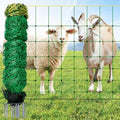 Electric Fence Netting, 42.5" H x 164'L, for Livestock, Cattle, Sheep, Goat | Electric Netting Fence, Pre-Assembled, 14 Posts Double Spiked, Portable Livestock Nets Used in Backyards, Farms and Ranches