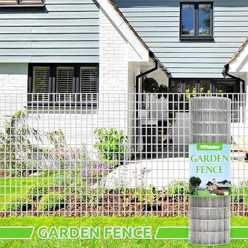Metal Garden Fence, Hot Dip Galvanized After Welding, 2"x3" 16 Gauge, 60inch H x 100ft L Welded Wire Fencing,2/3/4/5/6ft Tallx50/100 ft Long Hardware Cloth for Yard,Farm,Chicken,Dog,Vegetable Protect - color: Galvanized, size: 2"x3" 60inx100ft