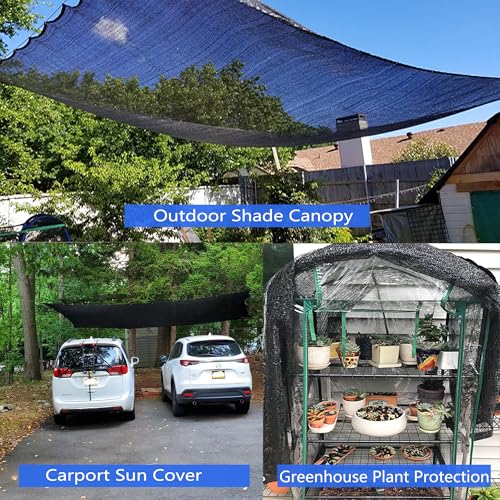 60% Shade Cloth Roll 6ft x 100ft - HDPE Sun Shade Fabric Roll, UV Block Cuttable Shade Mesh for Garden, Greenhouse, Patio, Pergola - Black Outdoor Sunblock Shade Netting - size: 6 x 100 ft