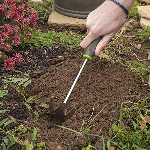 AMES 2445600 2-in-1 Hand Hoe and Cultivator with Ergo Gel Grip, 13-Inch - size: 13-Inch, style: Ergo Gel Grip Hand Hoe and Cultivator 2-in-1 Tool