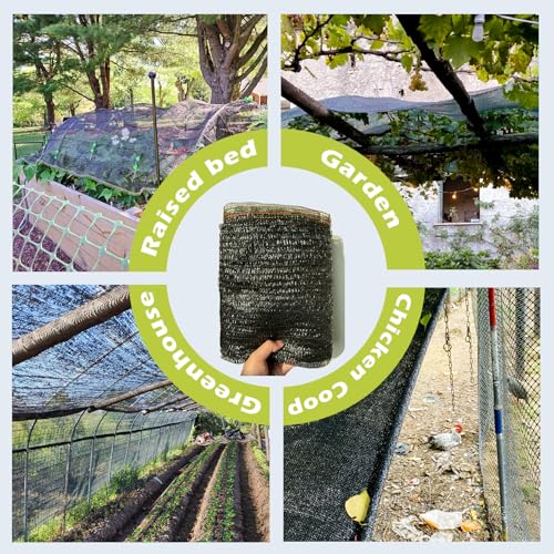 55% Shade Cloth for Garden, Black Shade Net 4X6.5 FT | Sunblock Mesh UV Resistant Net for Vegetables Flowers Greenhouse Raised Bed, Plant Shade Cover from Sun - size: 4X6.5 FT