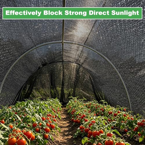 MUDEREK Plant Sun Protection Cloth - 10x20FT Garden Plant Shade Cloth | Breathable HDPE Light Refraction Sunshade Cloth for Protecting Plants Vegetable Rows UV Resistant Shade Fabric - size: 10x20FT