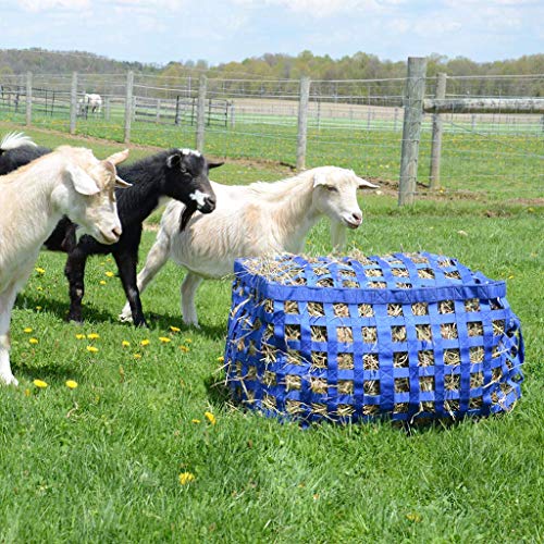 Derby Originals Natural Grazer Patented Four Sided Slow Feed Horse Hay Bag with One Year Warranty - color: Red