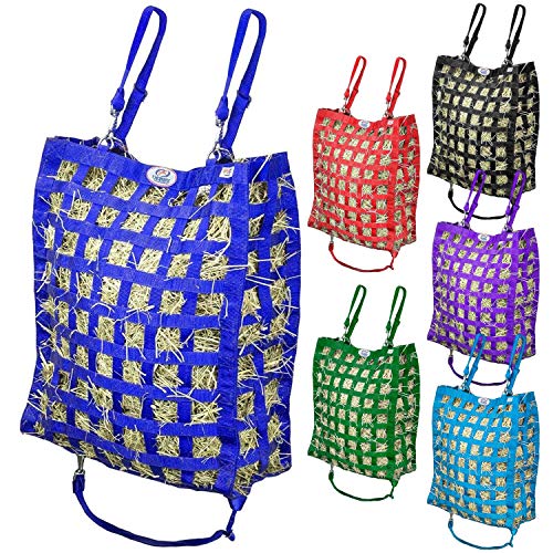 Derby Originals Superior Slow Feeder Horse Hay Bag with Super Tough Bottom and 1 Year Warranty - color: Royal Blue