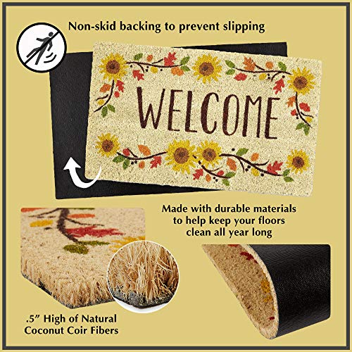 DII Rubber Doormats Collection All Weather, 18x30, Scroll - color: Scroll, size: 1'6" x 2'6" (Rectangular)