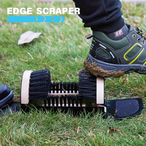 Legacy Boot Scrubber, Upgraded Bristles and Frame Strength - Shoe Scraper & Boot Cleaner Brush - color: Black