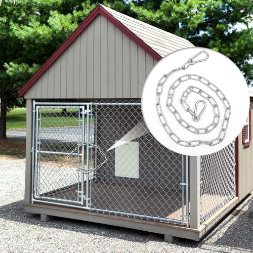 40 Inch Gate Chain Lock, 1 Pack Stainless Steel Gate Chain Lock, Gate Chain for Garden, Yard, and Farm Use Outdoor Fence, for Pet Cages, Dog Horse Goat Cow Corral Supplies, Heavy Duty Hanging Chains