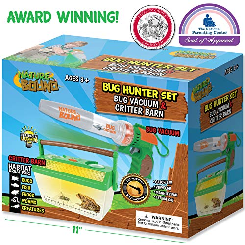 Nature Bound Bug Catcher Vacuum with Light Up Critter Habitat Case, Eco-Friendly Outdoor Toys for Kids, Includes Vacuum and Cage, Bug Vacuum for Kids Toy, Bug Catcher Vacuum - style: Original Style