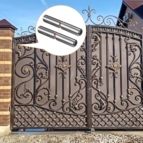 24 Pack Weld On Bullet Hinge, 3 inch Heavy Duty Weldable Barrel Hinge for Metal Gate, Trailer Ramp Pin OD 1/2 inch