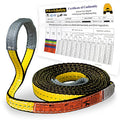 KwikSafety - Charlotte, NC - Mighty Sumo 1”x 12’ Poly Web Sling Lifting Strap Construction ASME OSHA / 3200lbs Vertical 2550lbs Choker 6400lbs Basket/Rigging Moving Towing Hoisting Gear - size: 1"x12' | 3200 lbs