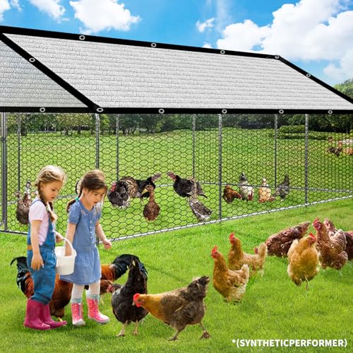 Aluminum-Shade Cloth for Garden Pergola Cover10 x10 Ft,80% Reflective Tarp for Outdoor Pergola Cars Tent Cover Dog Kennel Shade.Aluminum Shade Cloth with Edges and Holes,Silver Reflective Tarp - size: 10ft×10ft