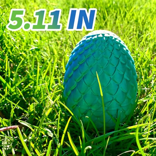 5 Pcs，12" 3D Printed Dragon Eggs,Dinosaur Egg,Crystal Dragon Toys,Snake Eggs, Animals,Fidget Toy,Desk Executive Toy，Easter Eggs Basket Stuffers,Toys for Boys Kids Teen 5-7 4-6 8-12 - color: Pp-01