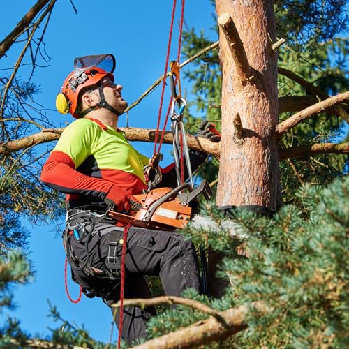 Arborist Rope 5/8in Climbing Rope Tree Rope for Outdoor Climbing Swing Sailing Halyard - style: Red1