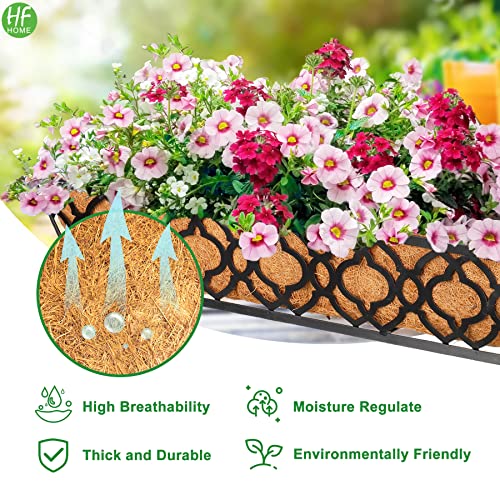 HFHOME 2Pcs 24" Trough Coco Fiber Replacement Liner, 24 inch Window Deck Coco Replacement Liners for Window Box - color: 2pcs, size: 24-in